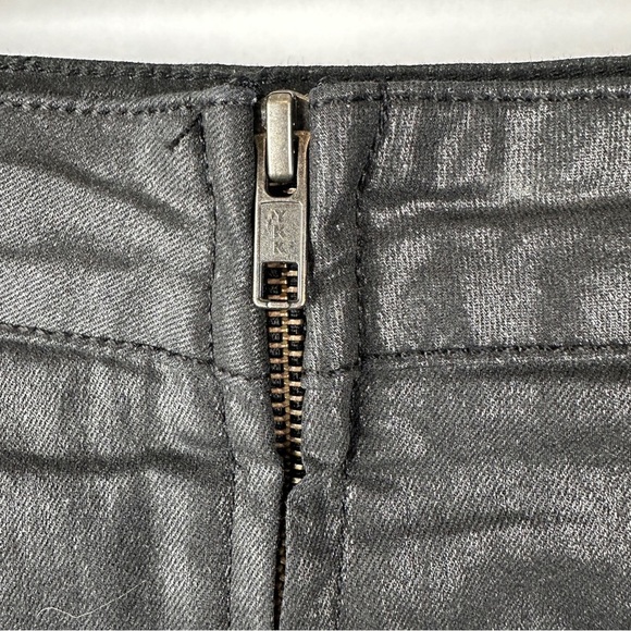 ASOS Coated Black Denim Mini Skirt | US Size 8 - Picture 5 of 8